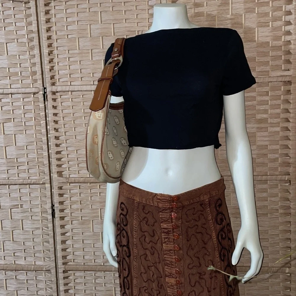 Dooney & Bourke Bag Signature Logo Hobo Shoulder Bag Dooney Shoulder Bag 🔥